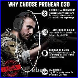 030 Upgraded Bluetooth Electronic Shooting Hearing Protection Muffs with GEP0