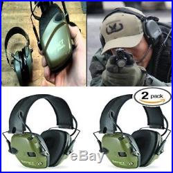 2 Pack Safe Electronic Shooting Earmuffs with Adjustable Headband for Men, Women