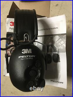3M Peltor Tactical Pro Electronic Hearing Protector Collapsable MT15H7F SV