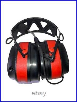 3M Pro-Comms Electronic Hearing Protector, Wireless Earmuffs With Bluetooth RED