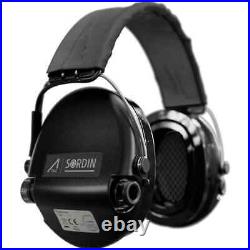 ACE Schakal by Sordin Active Shooting Earmuff with Gel Kits Black/Grey