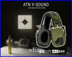 ATN X-Sound Hearing Protector, Electronic Earmuffs with Bluetooth