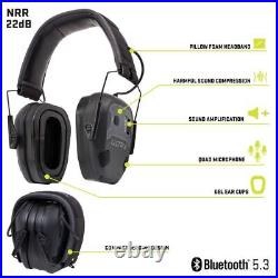 Allen ULTRX Bionic Fuse Bluetooth Electronic Earmuff NRR 22dB Midnight Gray 4109