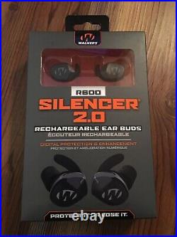 BRAND NEW! Walker's Silencer 2.0 Rechargeable Electronic Earbuds, NRR 26dB