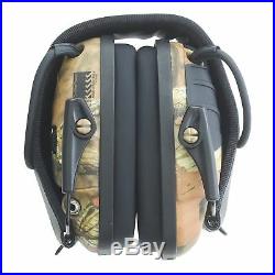 Camo 22NRR Safety Shooting Ear Muffs Electronic Hearing Protection MP3 AUX Jack