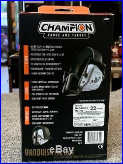 Champion 40982 Vanquish Pro ELITE Gray Shooting Hearing Protection Bluetooth