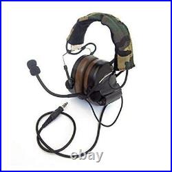 Closed-Ear Electronic Hearing Protection Earmuffs & Communication Headset Black