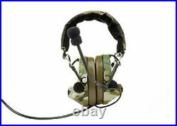 Closed-Ear Electronic Hearing Protection Earmuffs & Communication Multicam