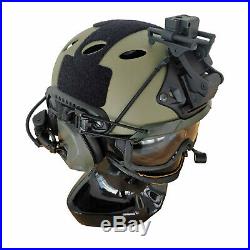 Custom FAST Tactical Bump Helmet + Electronic Earmuffs + ANSI Goggles + More