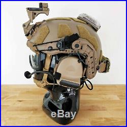 Custom Maritime SF Tactical Bump Helmet + Electronic Earmuffs + ANSI Goggles