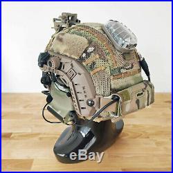 Custom Maritime Tactical Bump Helmet + Electronic Earmuffs + ANSI Goggles