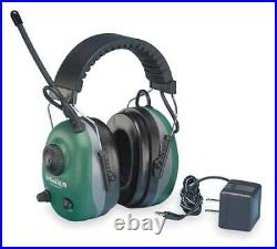 Delta Plus Com-660R Over-The-Head Electronic Ear Muffs, 22 Db, Quietunes, Green