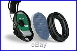 Digital Electronic Earmuff Amplification AUX-Input Black-Green Gel-Seals
