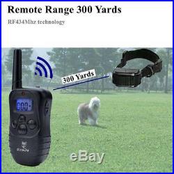 Dog Training Collar Waterproof Rechargeable Vibration Electronic LCD Beep Shock