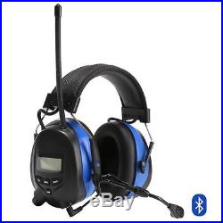 Electronic Hearing Protector Bluetooth Earmuffs with Microphone Noise Reduction