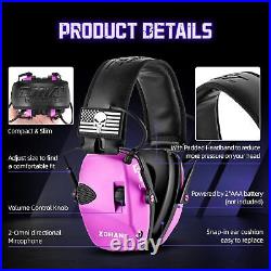 Electronic Shooting Earmuffs Built in Ambient Sound Amplifier, Hearing Protection