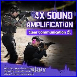 Electronic Shooting Earmuffs Built in Ambient Sound Amplifier, Hearing Protection