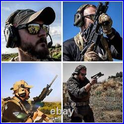 Electronic Shooting Earmuffs Ear Muffs Safety Tactical Gun Sound Amplificatio