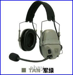 FMA&FCS AMP Headset Noise Reduction Rail Attached AMP Highcut V60 PTT Tactical