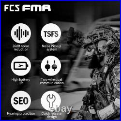 FMA FCS AMP Tactical Headset Communication Noise Reduction Protection Paintball