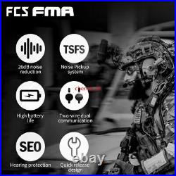 FMA FCS AMP V60 PTT Upgraded Gear Tactical Headset Communication Noise Reduction