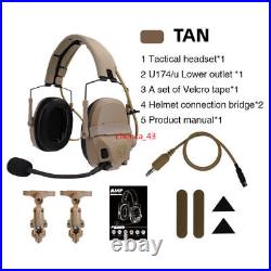 FMA FCS AMP V60 PTT Upgraded Gear Tactical Headset Communication Noise Reduction