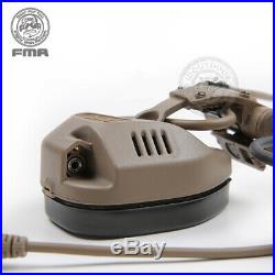 FMA FCS RAC ARC Tactical Headphones Noise Reduction Headset Rail Attached PTT