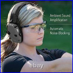Honeywell Impact Sport Sound Amplification Electronic Shooting Earmuff Black