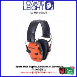 Howard Leight Impact Sport Bolt Digital Electronic Earmuffs, Orange #R-02231