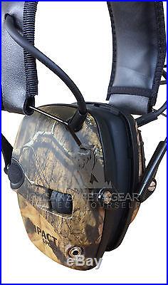 Howard Leight Impact Sport Camo Electronic Earmuff Shoot Tools withKIT POUCH CLIP
