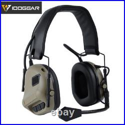 IDOGEAR Electronic Headset Ear Muffs Head Wearing Military Noise Reduction Gear