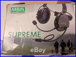 MSA 10079962 Supreme Pro Headset Electronic Ear Muff, Neckband, Single Commun