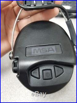 MSA Sordin Supreme Pro Premium Edition Electronic Earmuff with black he