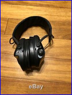 MSA Sordin Supreme Pro X Earmuff Headset Black Leather Band EUC