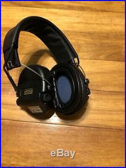 MSA Sordin Supreme Pro X Earmuff Headset Black Leather Band EUC