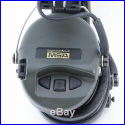 MSA Sordin Supreme Pro X Electronic Earmuffs Camo Headband Gel Ear Cups