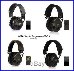 MSA Sordin Supreme Pro X Premium Edition Electronic Earmuff with black