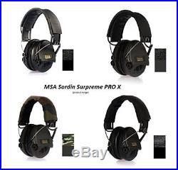 MSA Sordin Supreme Pro X Premium Edition Electronic Earmuff with camo-ban