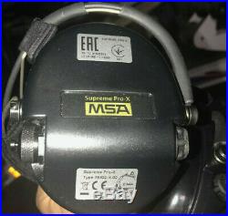 MSA Sordin Supreme Pro X black cups Neckband Earmuff OPEN BOX 76302-X-02