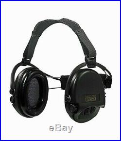 MSA Sordin Supreme Pro X w black cups Neckband Electronic Earmuff, slim-design