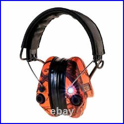 MSA Sordin Supreme Pro-X with LED Electronic EarMuff (Orange-Camo Cups)