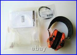 MSA Sordin Supreme Pro-X with LED Electronic EarMuff (Orange-Camo Cups)