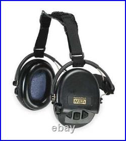 Msa Safety 10082166 Behind-The-Head Electronic Ear Muffs, 18 Db, Supreme Pro-X