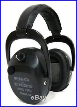 NEW Pro Ears GS-PTSTL-B BLACK Tac SC Gold NRR 25 Electronic Ear Muffs N Style