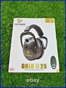 NEW Pro Ears Gold II 26 Electronic Hearing Protection Black PEG2SMB
