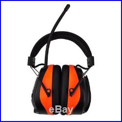 NRR 25dB Hearing Protector AM/FM Radio Earmuffs Electronic Protection Bluetooth
