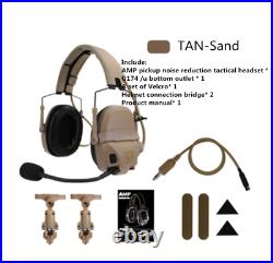 New FCS FMA AMP Dual-Channel Pickup Noise ReductionTactical Headset PPT Set