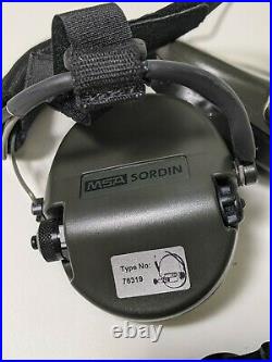 New In Box MSA Sordin Supreme Pro 76319 Neck Band + Mic Water Proof, OD Green