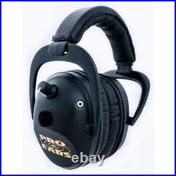 New Pro Ears Predator Gold Hearing Protection And Amplfication Ear Muffs Black