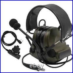 New Tactical Headset Military Headset Noise Headphones Hunting Hearing Earmuffs